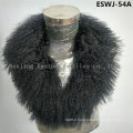 Long Pile Natural Mongolian Fur Scarf Eswj-29A